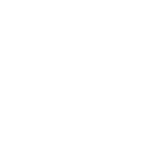 A small white stepped geometric mark appears on a square transparent canvas. The mark is made from blocky horizontal and vertical segments with hard edges. No legible text or other filled elements are visible.